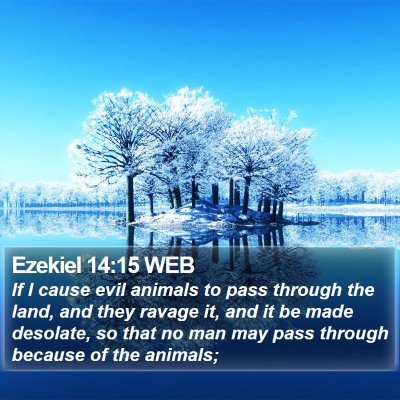 Ezekiel 14:15 WEB Bible Verse Image
