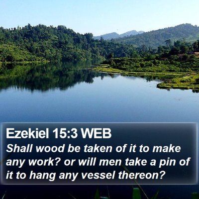 Ezekiel 15:3 WEB Bible Verse Image