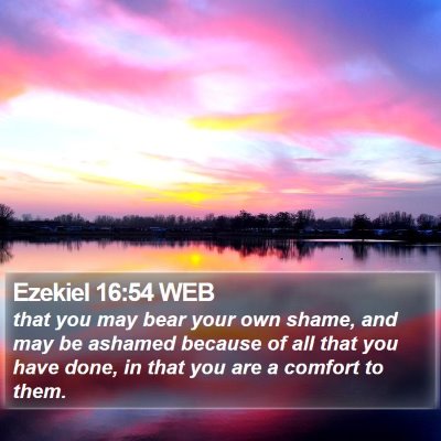 Ezekiel 16:54 WEB Bible Verse Image
