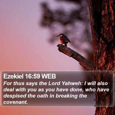 Ezekiel 16:59 WEB Bible Verse Image