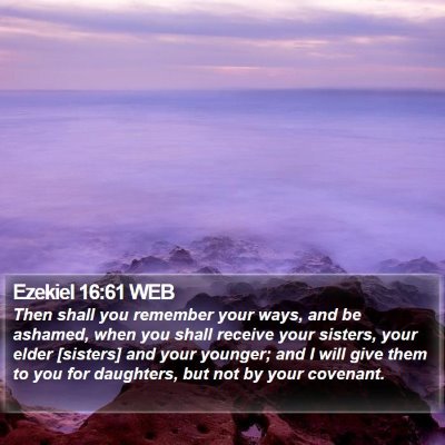 Ezekiel 16:61 WEB Bible Verse Image