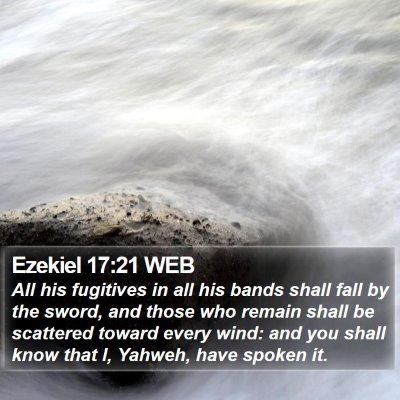 Ezekiel 17:21 WEB Bible Verse Image