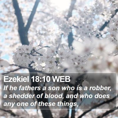 Ezekiel 18:10 WEB Bible Verse Image