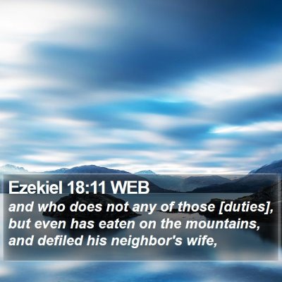 Ezekiel 18:11 WEB Bible Verse Image