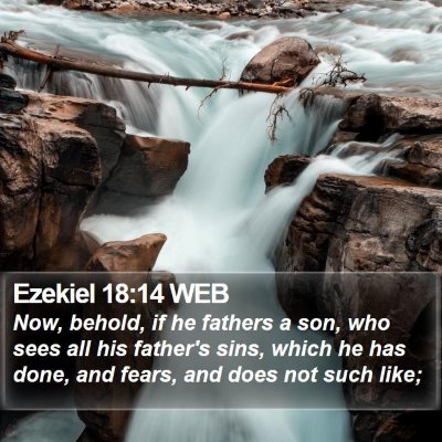 Ezekiel 18:14 WEB Bible Verse Image