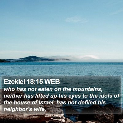 Ezekiel 18:15 WEB Bible Verse Image
