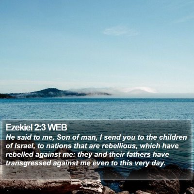 Ezekiel 2:3 WEB Bible Verse Image