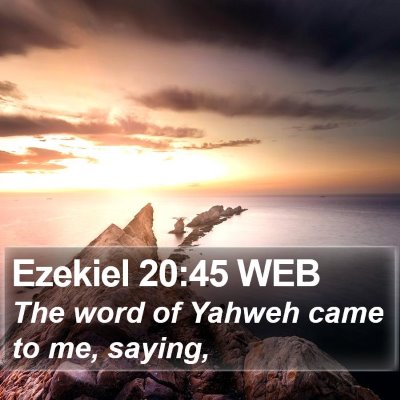Ezekiel 20:45 WEB Bible Verse Image