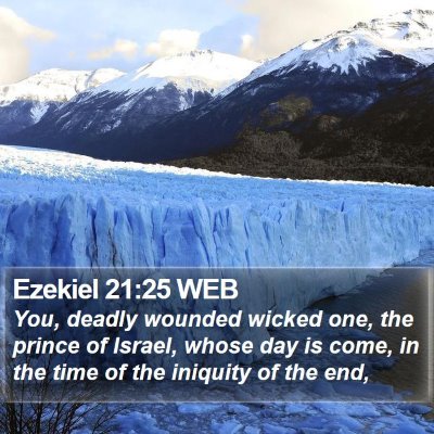 Ezekiel 21:25 WEB Bible Verse Image