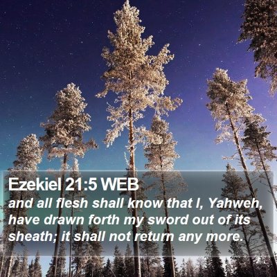Ezekiel 21:5 WEB Bible Verse Image