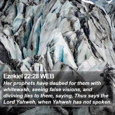 Ezekiel 22:28 WEB Bible Verse Image