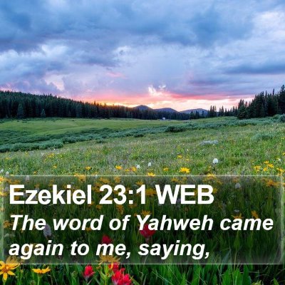 Ezekiel 23:1 WEB Bible Verse Image