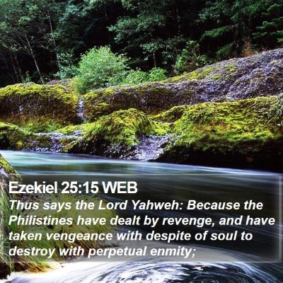 Ezekiel 25:15 WEB Bible Verse Image