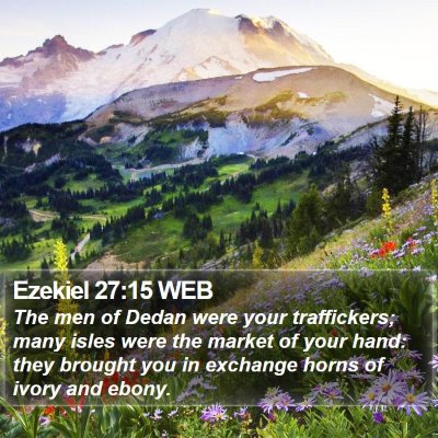 Ezekiel 27:15 WEB Bible Verse Image