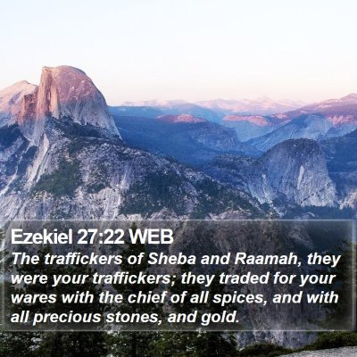Ezekiel 27:22 WEB Bible Verse Image