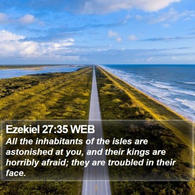 Ezekiel 27:35 WEB Bible Verse Image
