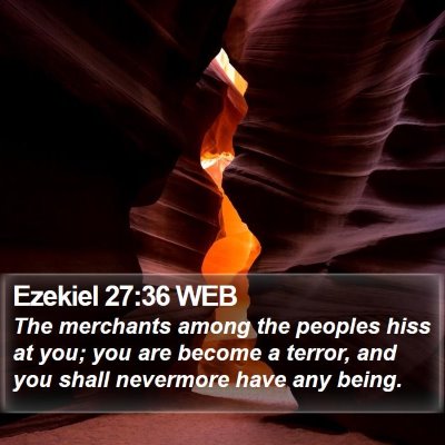 Ezekiel 27:36 WEB Bible Verse Image