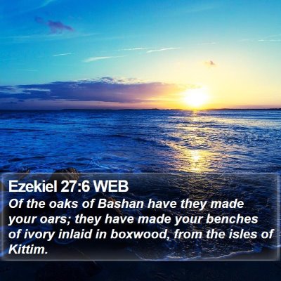 Ezekiel 27:6 WEB Bible Verse Image