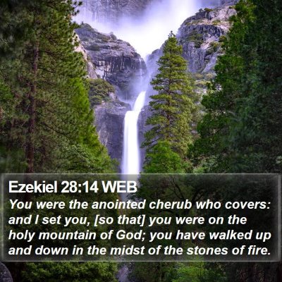 Ezekiel 28:14 WEB Bible Verse Image