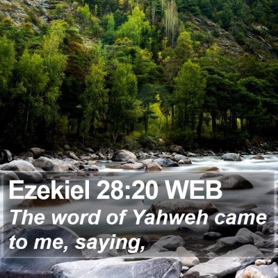 Ezekiel 28:20 WEB Bible Verse Image