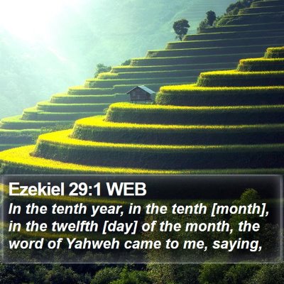 Ezekiel 29:1 WEB Bible Verse Image