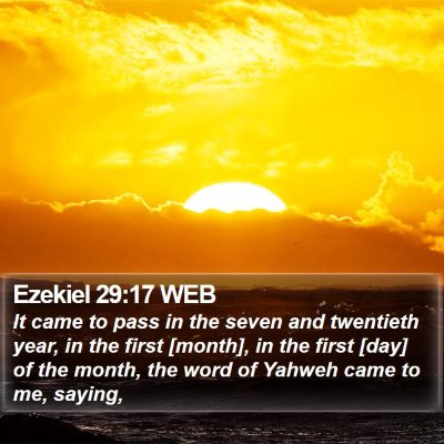 Ezekiel 29:17 WEB Bible Verse Image
