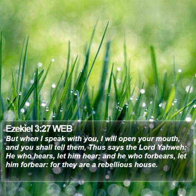 Ezekiel 3:27 WEB Bible Verse Image