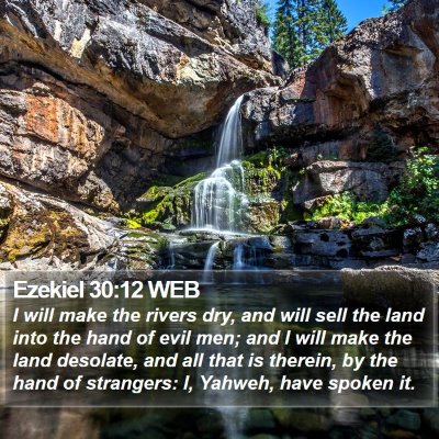 Ezekiel 30:12 WEB Bible Verse Image