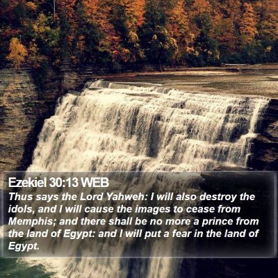 Ezekiel 30:13 WEB Bible Verse Image