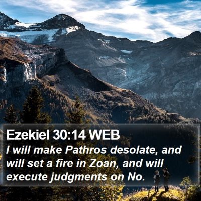 Ezekiel 30:14 WEB Bible Verse Image