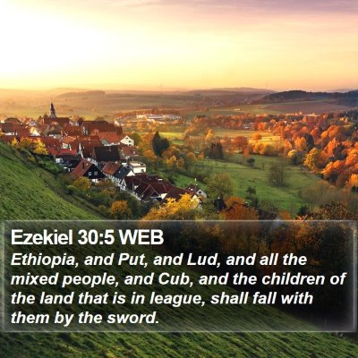 Ezekiel 30:5 WEB Bible Verse Image