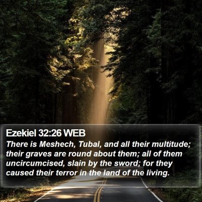 Ezekiel 32:26 WEB Bible Verse Image