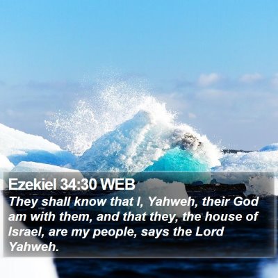 Ezekiel 34:30 WEB Bible Verse Image