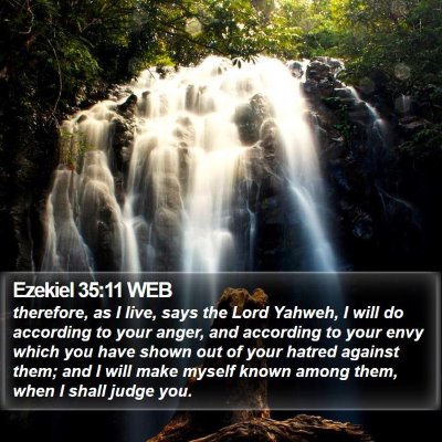 Ezekiel 35:11 WEB Bible Verse Image
