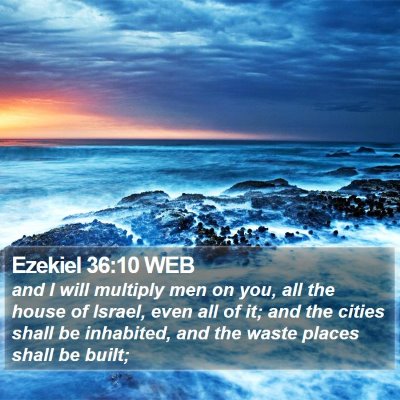 Ezekiel 36:10 WEB Bible Verse Image