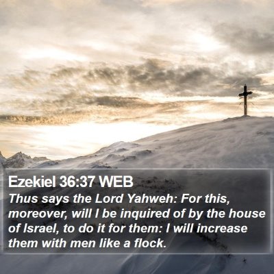 Ezekiel 36:37 WEB Bible Verse Image