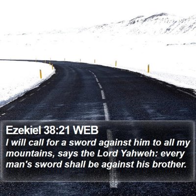 Ezekiel 38:21 WEB Bible Verse Image