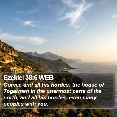 Ezekiel 38:6 WEB Bible Verse Image