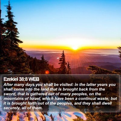 Ezekiel 38:8 WEB Bible Verse Image