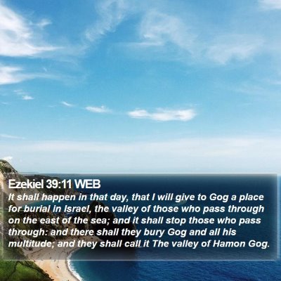 Ezekiel 39:11 WEB Bible Verse Image