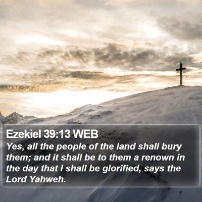Ezekiel 39:13 WEB Bible Verse Image