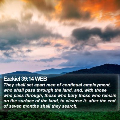 Ezekiel 39:14 WEB Bible Verse Image