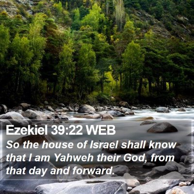 Ezekiel 39:22 WEB Bible Verse Image