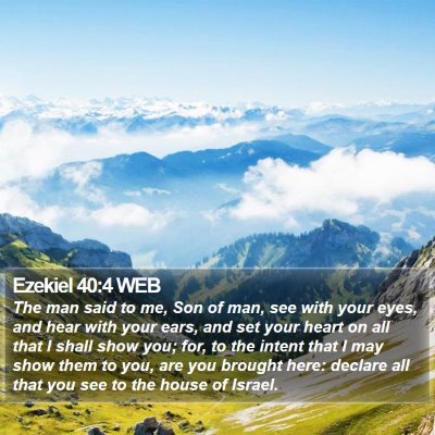 Ezekiel 40:4 WEB Bible Verse Image