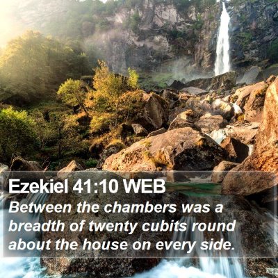 Ezekiel 41:10 WEB Bible Verse Image