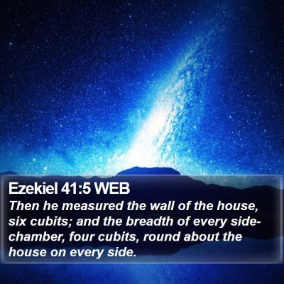 Ezekiel 41:5 WEB Bible Verse Image