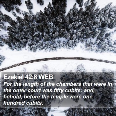 Ezekiel 42:8 WEB Bible Verse Image