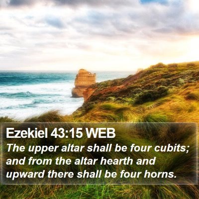 Ezekiel 43:15 WEB Bible Verse Image
