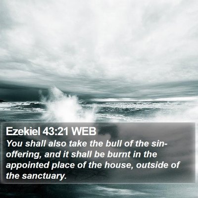 Ezekiel 43:21 WEB Bible Verse Image
