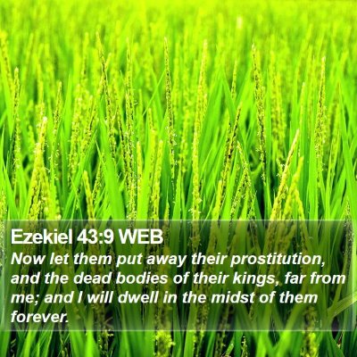 Ezekiel 43:9 WEB Bible Verse Image